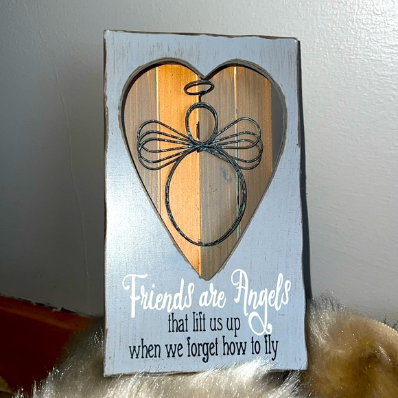 Youngs Inc Other - Friends are Angels Wall Decor